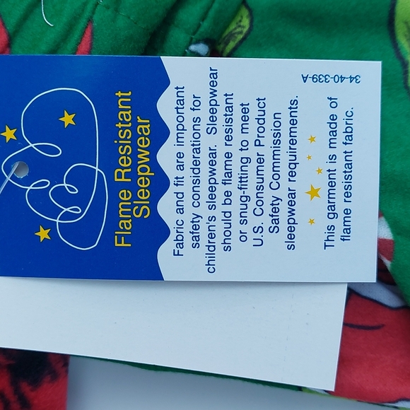 Up Late set 2 pack Boys pajama pants with socks Holidays size S 4/5 - Picture 4 of 7